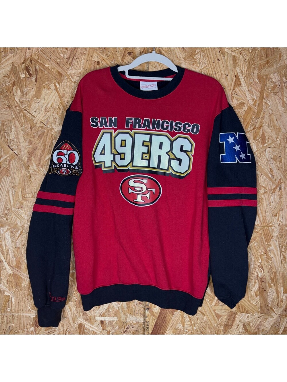 Mitchell & Ness 49ers Mens M Red Sweatshirt Used